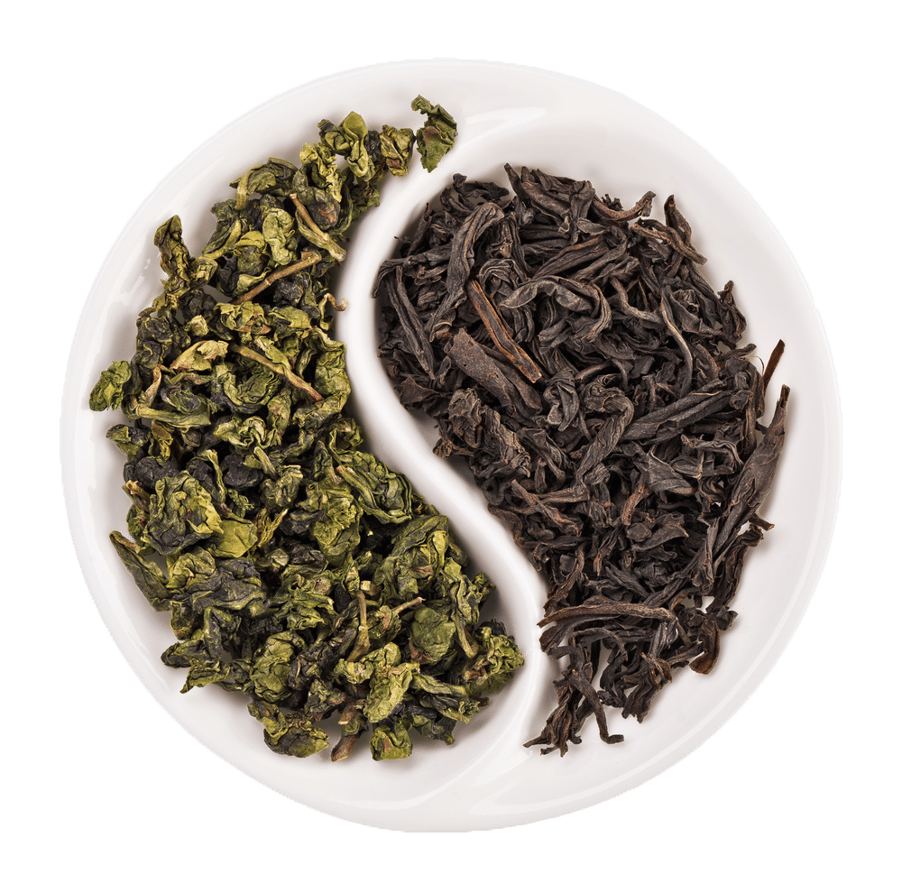 thé noir et thé vert bubble tea